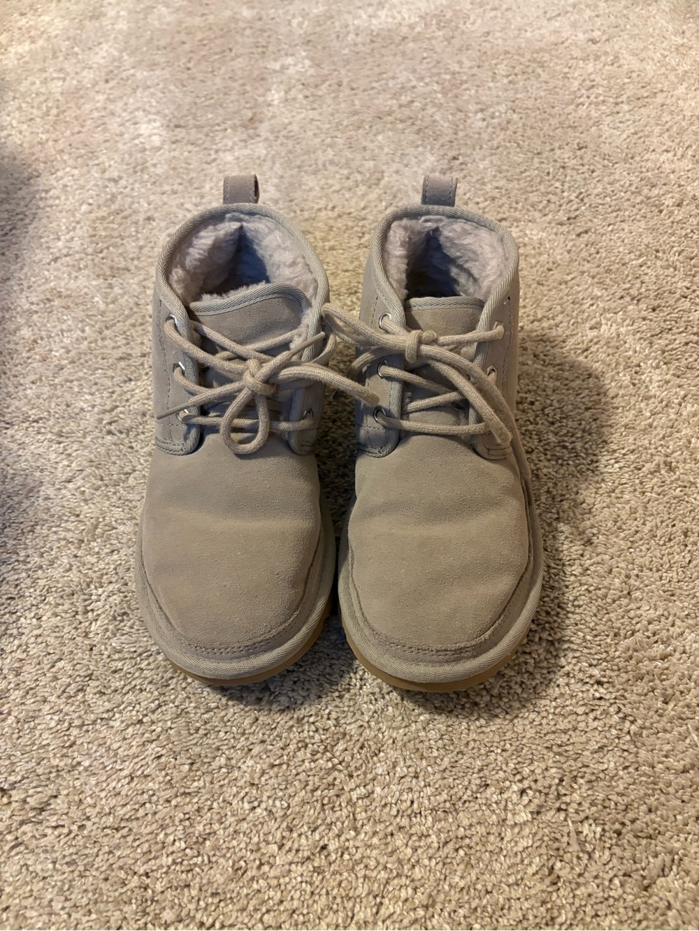 Womens Sand Lace-Up Ugg Boots